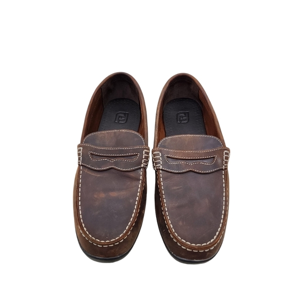 Footjoy Men\'s Club Casuals Golf Shoes Leather Slip On Loafer - 11 main image 5